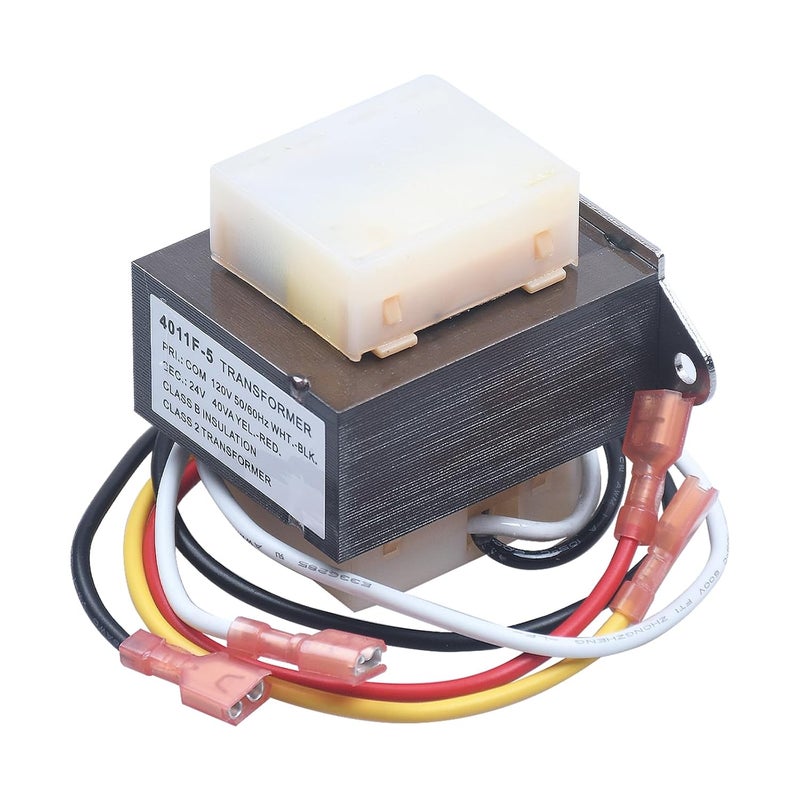 Norward 46-24124-06 HVAC Transformer Replacement for Rheem Furnace Parts, 40 VA 120/24V Channel 2 Hole Mount, 4011F-5 HVAC Furnace Transformer - Image 1